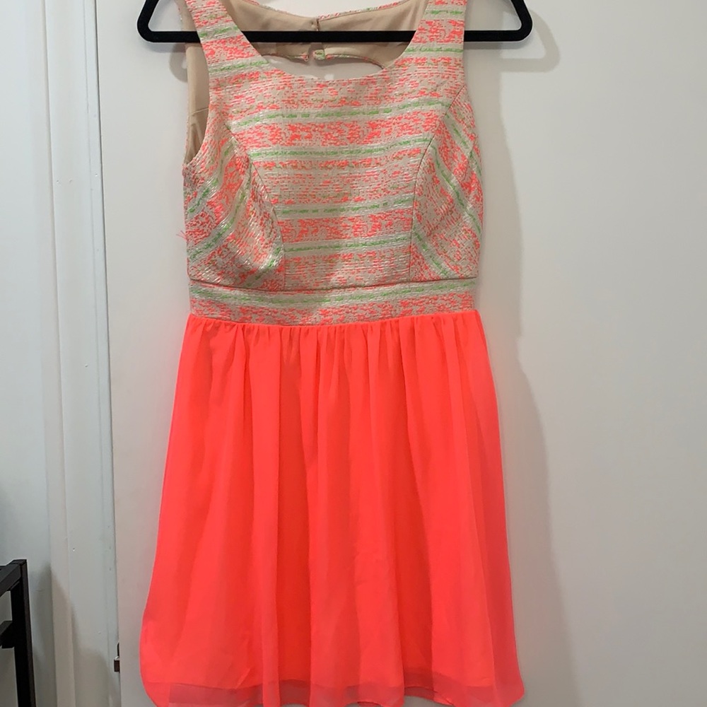 Neon Coral Dress
